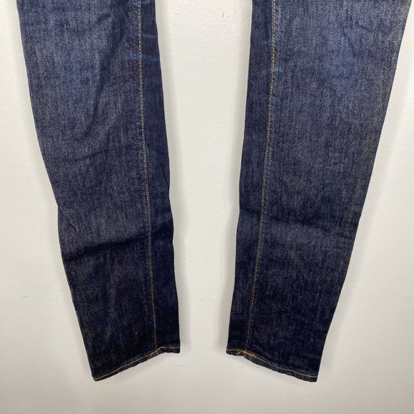 NUDIE Jeans CO Tight LOng John Blue Jeans Men's 26 x 34 Organic Stretch Denim - Picture 4 of 11